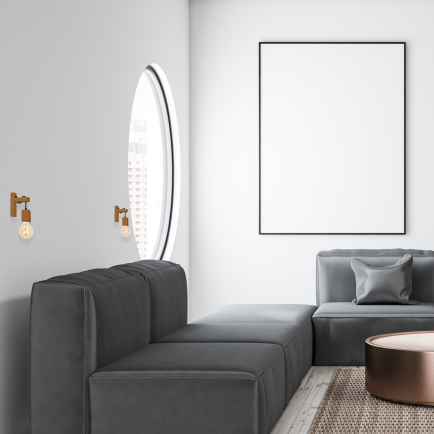 Настінний світильник JACK 1xE27/40W/230V дуб