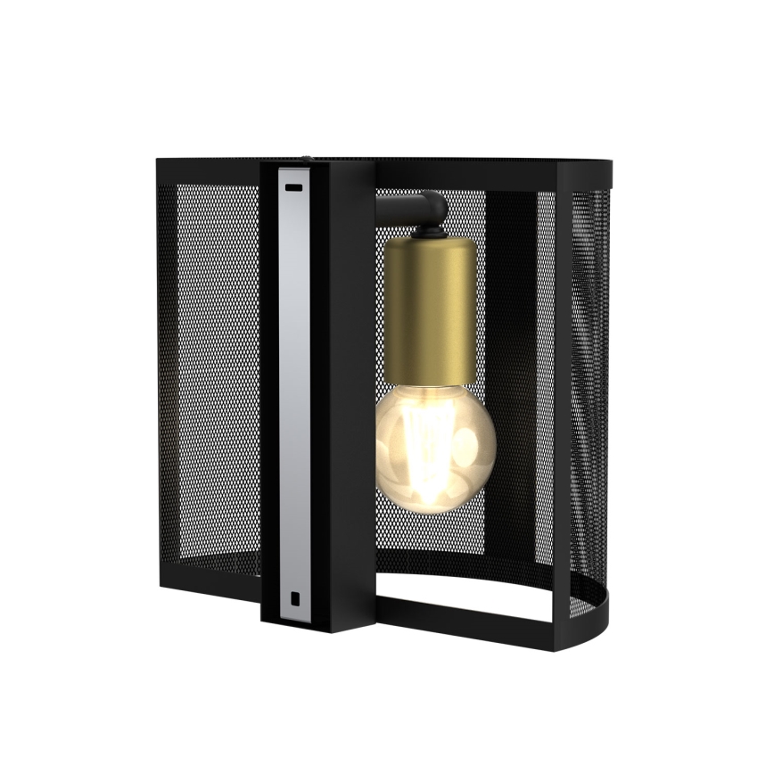 Настінний світильник KAGA 1xE27/60W/230V чорний/золотий