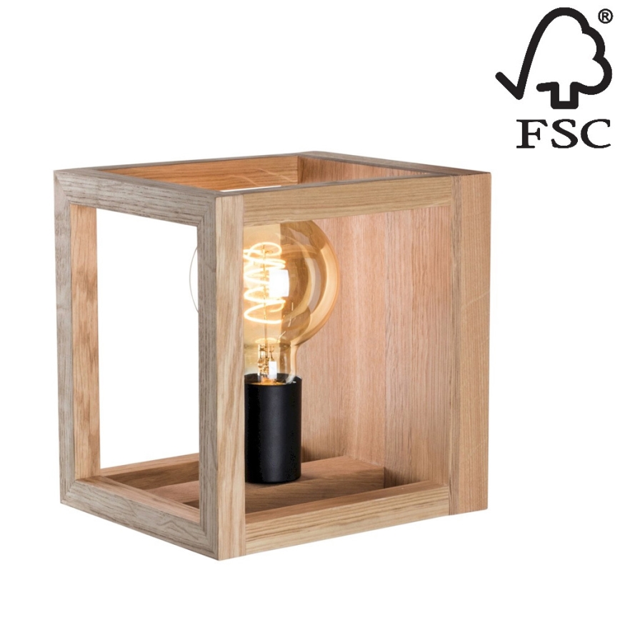 Настінний світильник KAGO 1xE27/60W/230V дуб – сертифіковано FSC