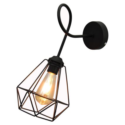 Настінний світильник KARO 3xE27/15W/230V чорний