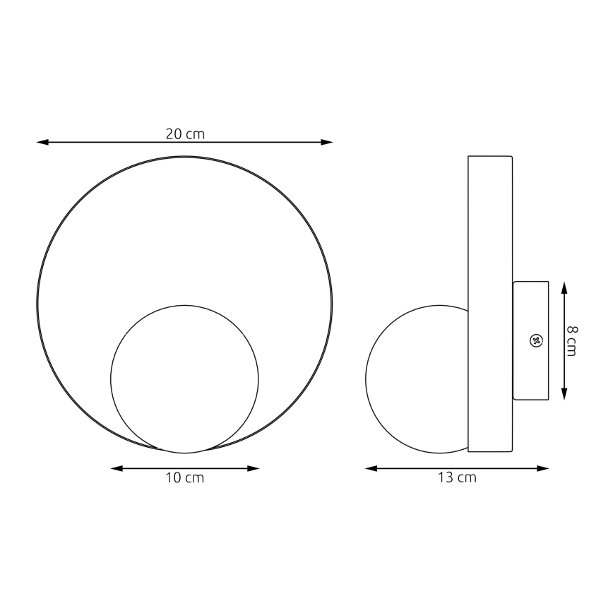 Настінний світильник KIDO 1xG9/8W/230V чорний