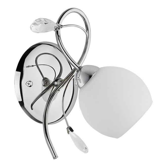 Настінний світильник LIVIA 1xE14/10W/230V глянцевий хром