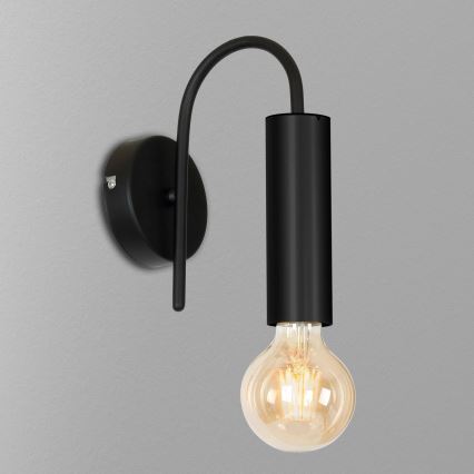 Настінний світильник LOPPE 1xE27/60W/230V чорний