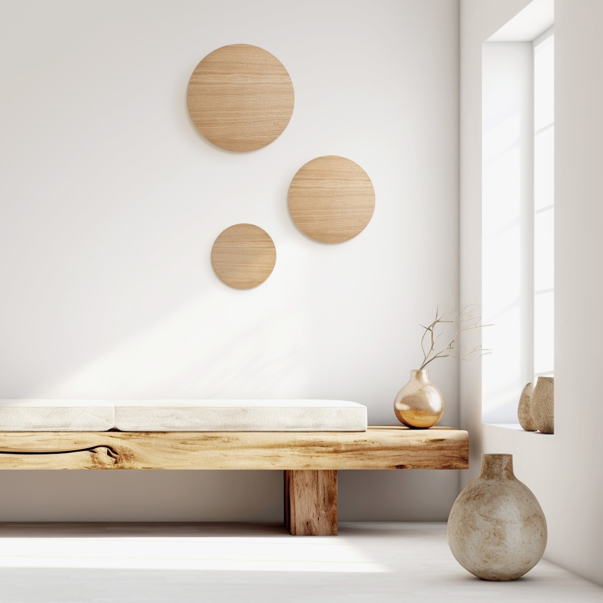 Настінний світильник LUNA 4xG9/8W/230V діаметр 40 см коричневий