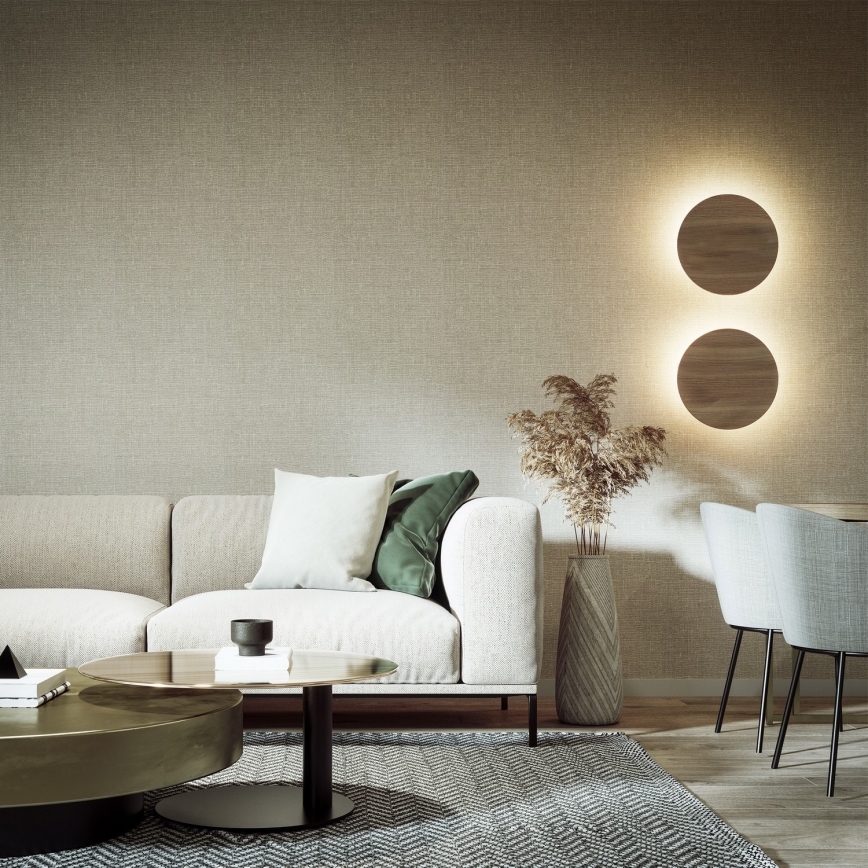 Настінний світильник LUNA 4xG9/8W/230V діаметр 40 см коричневий