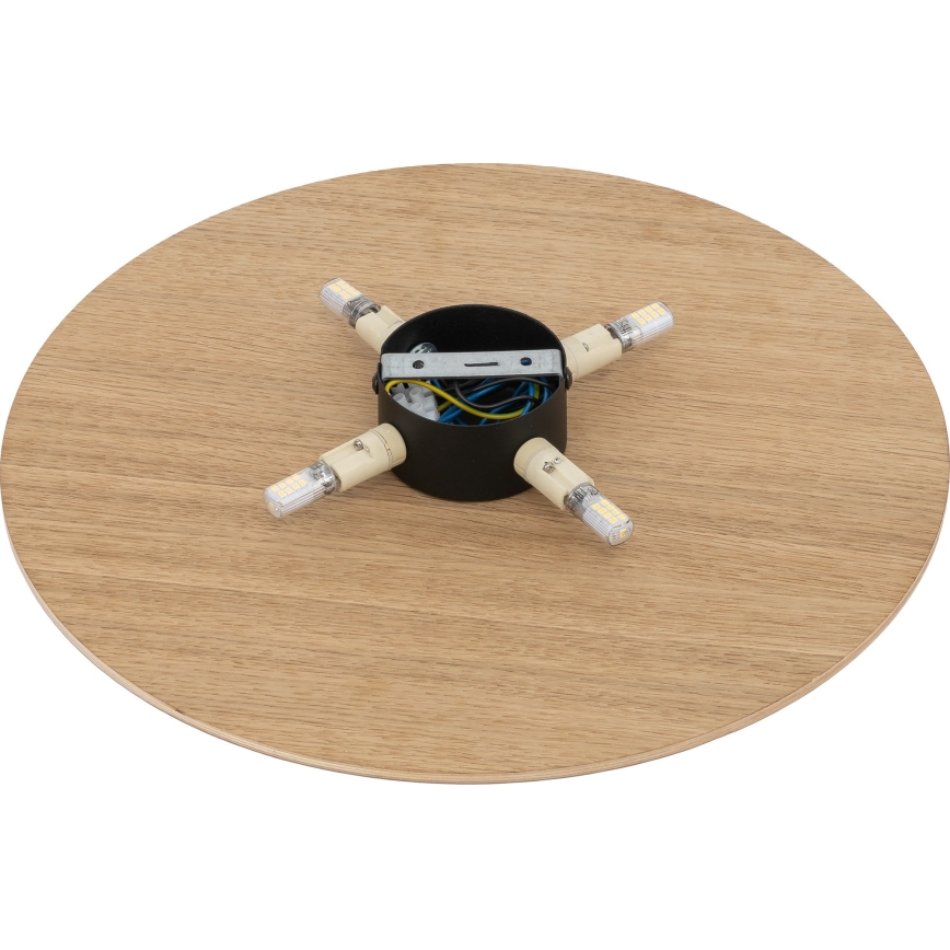 Настінний світильник LUNA 4xG9/8W/230V діаметр 40 см коричневий