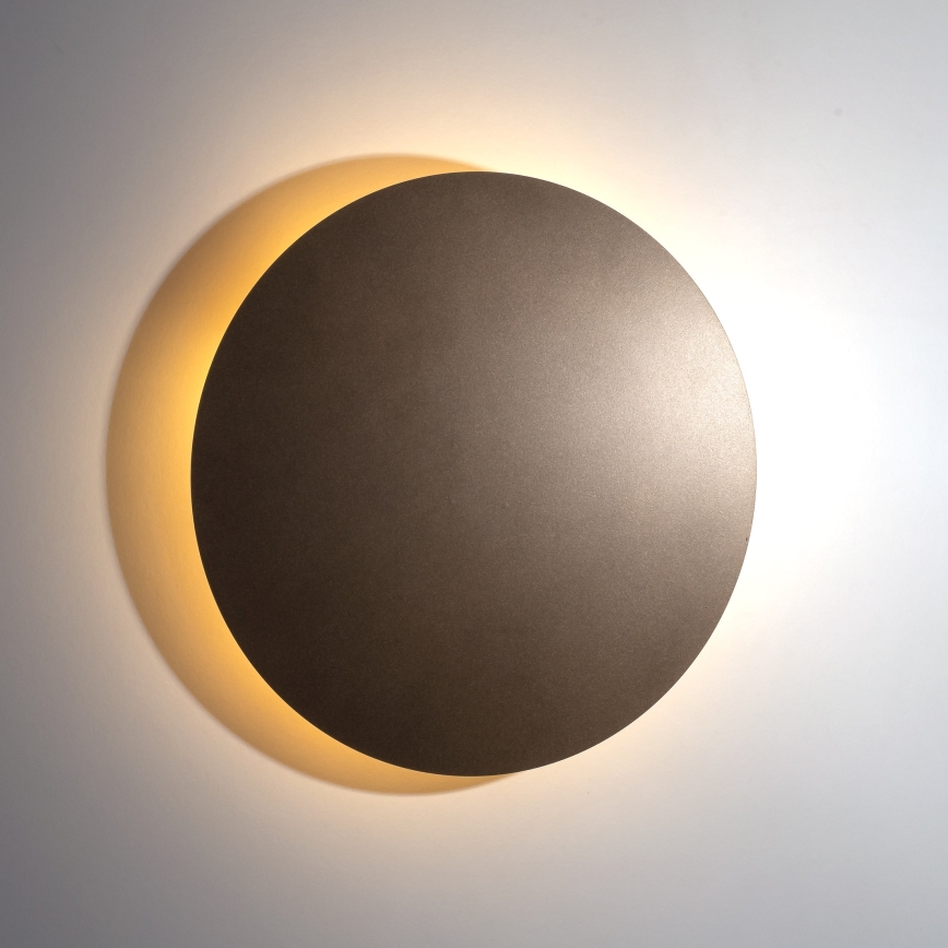 Настінний світильник LUNA 4xG9/8W/230V діаметр 40 см коричневий