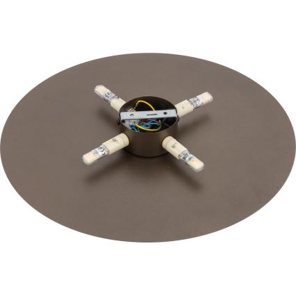 Настінний світильник LUNA 4xG9/8W/230V діаметр 40 см коричневий