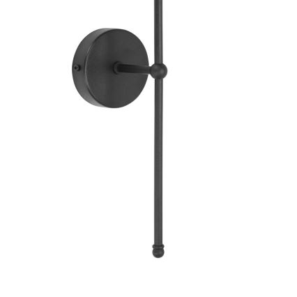 Настінний світильник MADELA 1xE14/40W/230V джут/чорний