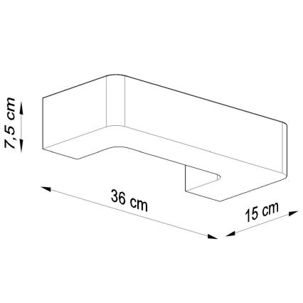 Настінний світильник MAGNET 1xE27/60W/230V білий