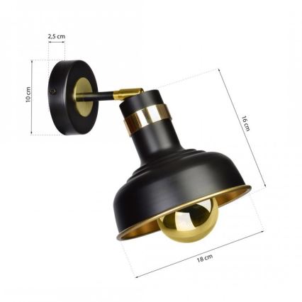 Настінний світильник MARGO 1xE27/5,5W/230V