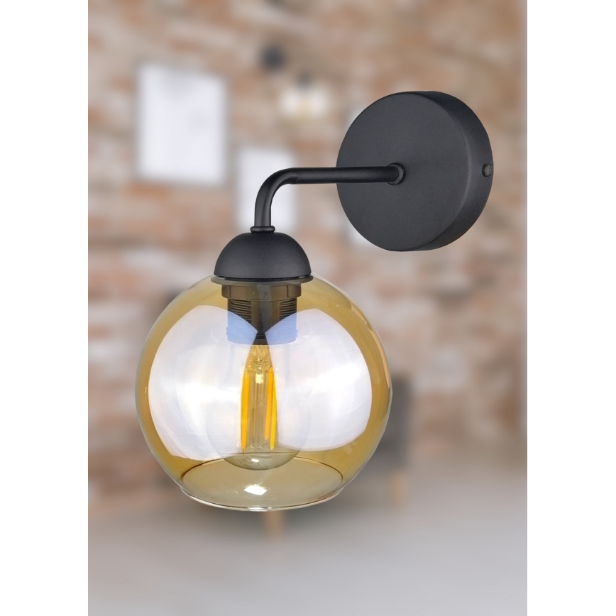 Настінний світильник MELLE BLACK 1xE27/60W/230V