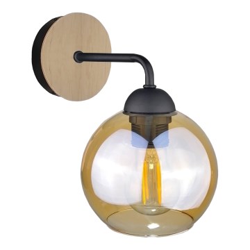 Настінний світильник MELLE WOOD 1xE27/60W/230V