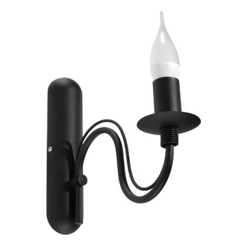 Настінний світильник MINERWA 1xE14/40W/230V чорний