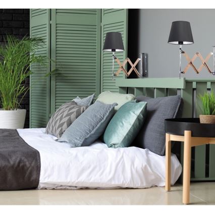 Настінний світильник MITO 1xE27/40W/230V чорний