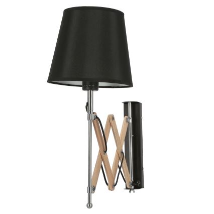 Настінний світильник MITO 1xE27/40W/230V чорний