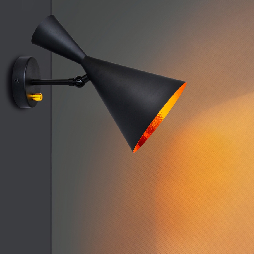 Настінний світильник MODERN 1xE27/20W/230V чорний