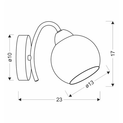 Настінний світильник NESTOR 1xE27/40 Вт/230 В латунь