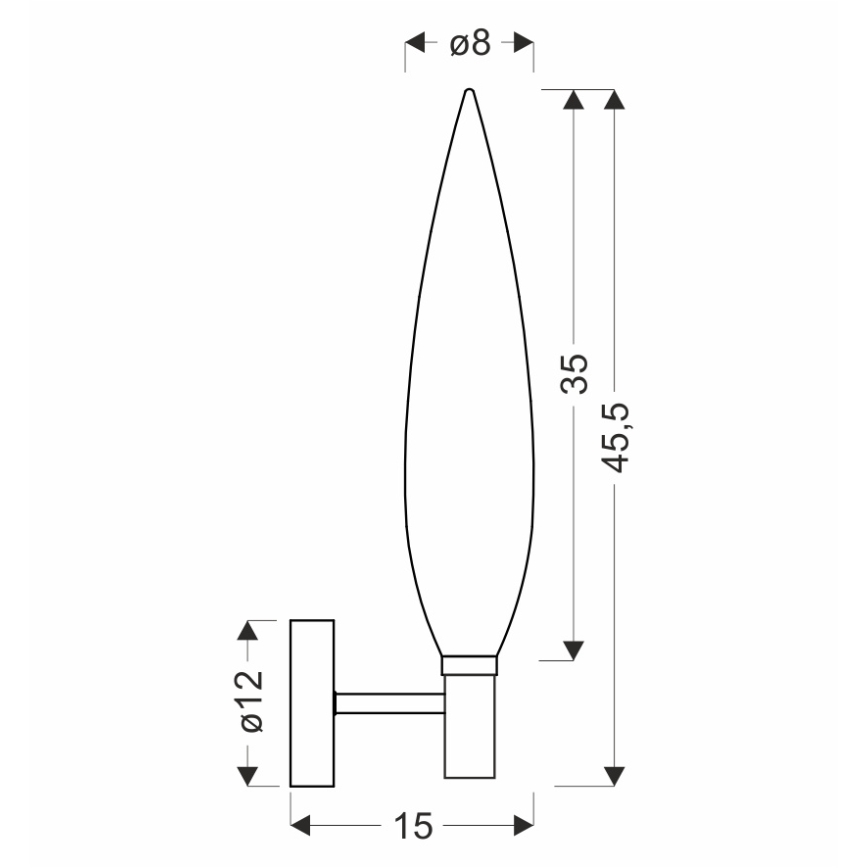 Настінний світильник NORDIC 1xG9/5W/230V чорний/золотий