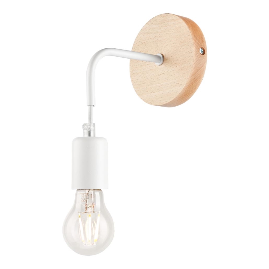 Настінний світильник ORAZIO 1xE27/60W/230V бук - FSC сертифіковано
