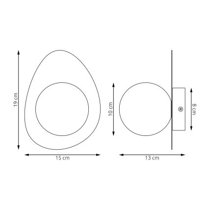 Настінний світильник OVO 1xG9/8W/230V бежевий