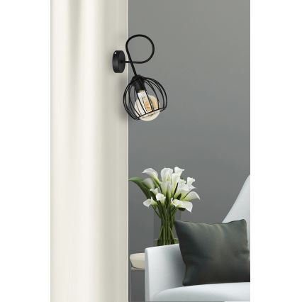 Настінний світильник OXFORD 1xE27/15W/230V чорний