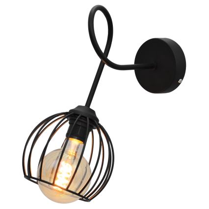 Настінний світильник OXFORD 1xE27/15W/230V чорний