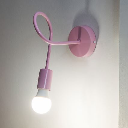 Настінний світильник OXFORD 1xE27/15W/230V рожевий