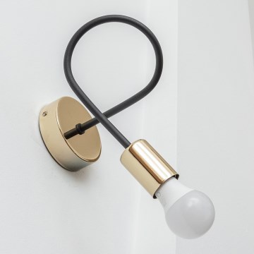 Настінний світильник OXFORD 1xE27/15W/230V золотистий/чорний