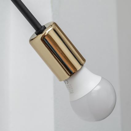 Настінний світильник OXFORD 1xE27/15W/230V золотистий/чорний