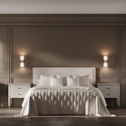 Настінний світильник PIEGA 2xE14/10W/230V латунь/білий