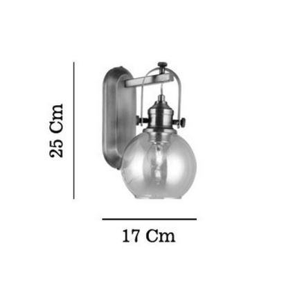 Настінний світильник POLINO 1xE27/40W/230V бронзовий