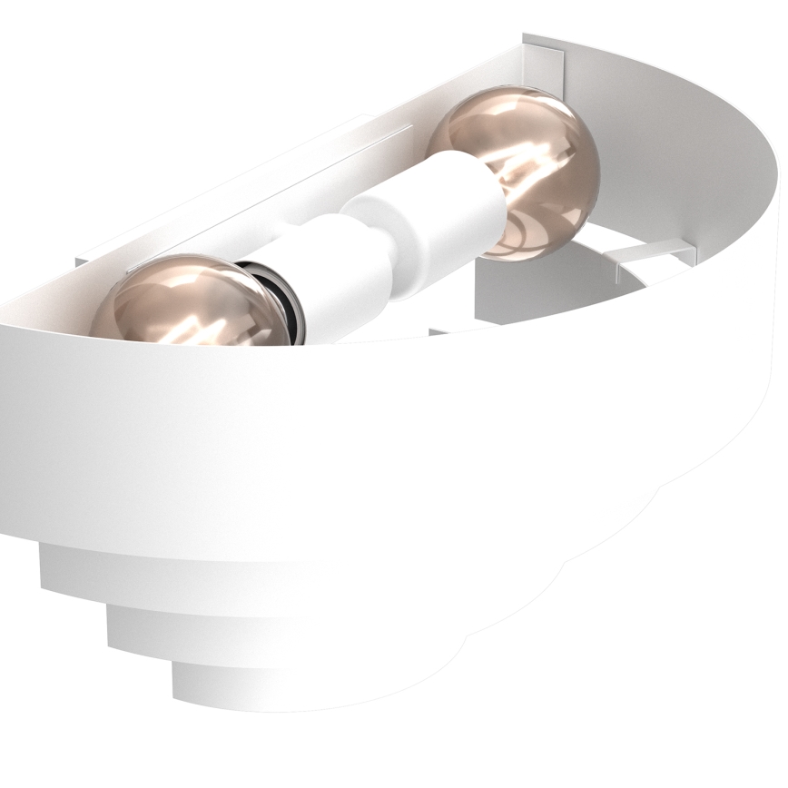 Настінний світильник RINGS 2xE27/15W/230V білий