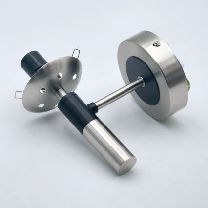 Настінний світильник ROLLO 1xE14/5W/230V матовий хром/димчастий