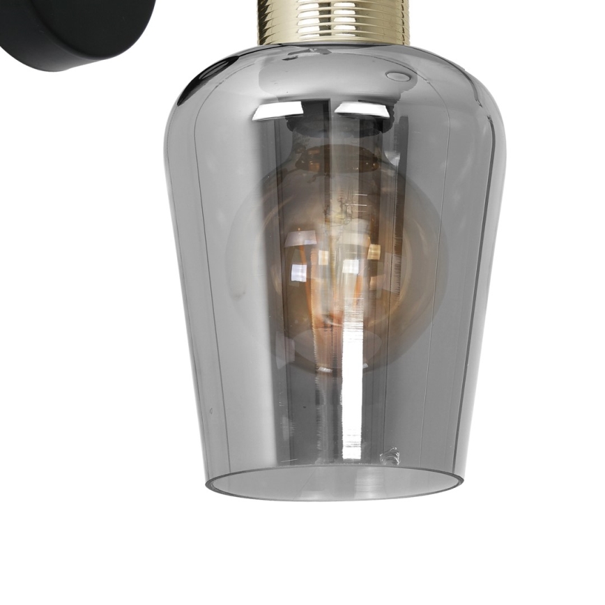 Настінний світильник ROMA BLACK 1xE27/60W/230V