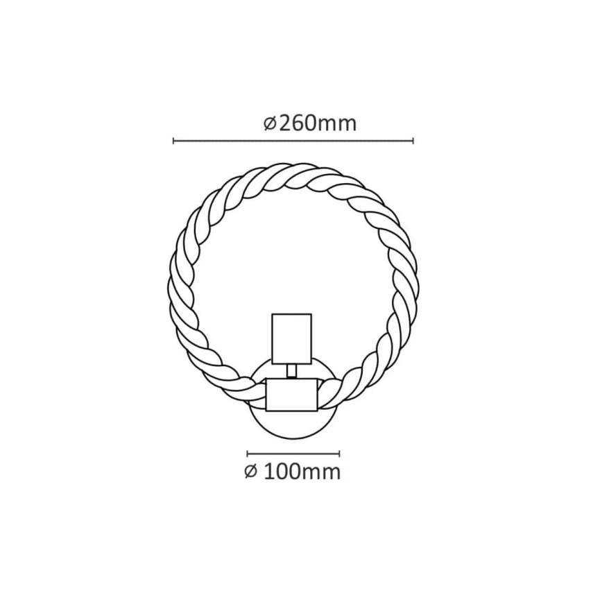 Настінний світильник ROPE ARTHUR 1xE27/12W/230V