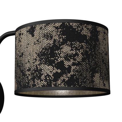 Настінний світильник SATINO 1xE27/60W/230V чорний/золотий