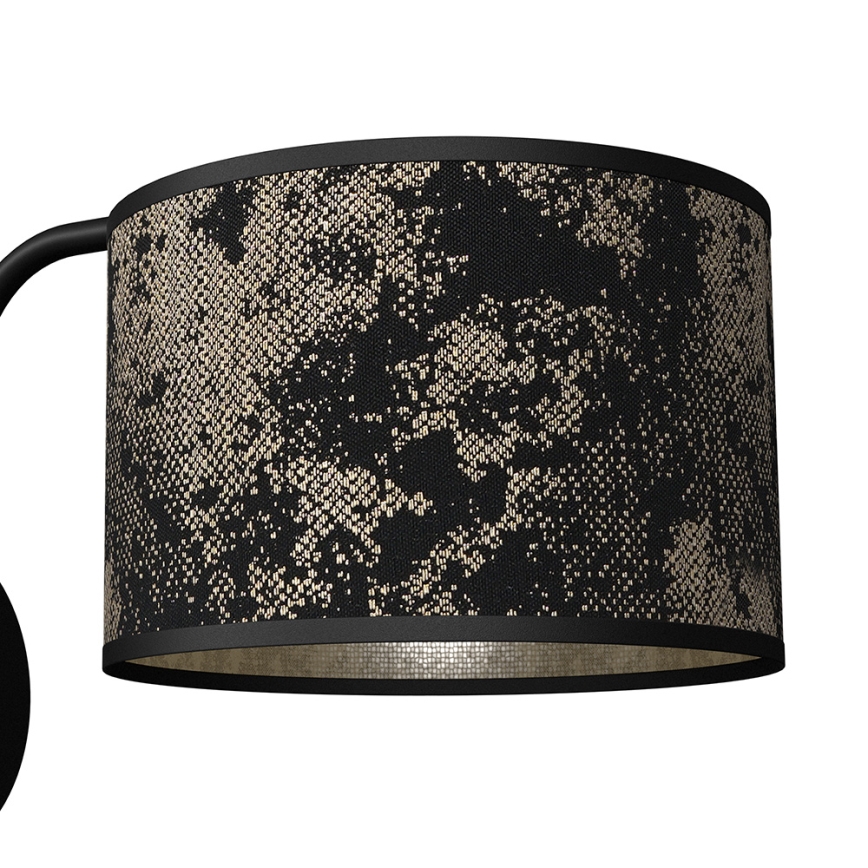 Настінний світильник SATINO 1xE27/60W/230V чорний/золотий