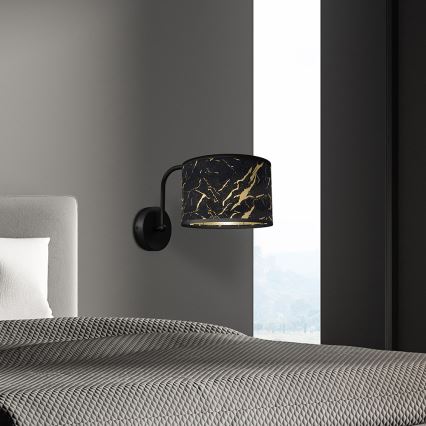 Настінний світильник SENSO 1xE27/60W/230V чорний