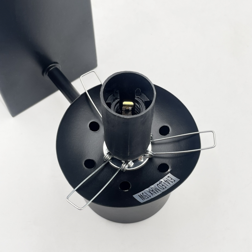 Настінний світильник SFERIO 1xE14/5W/230V чорний/прозорий