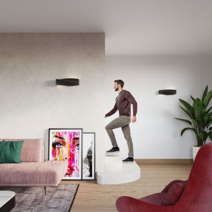 Настінний світильник SIGMA 1xE27/60W/230V чорний