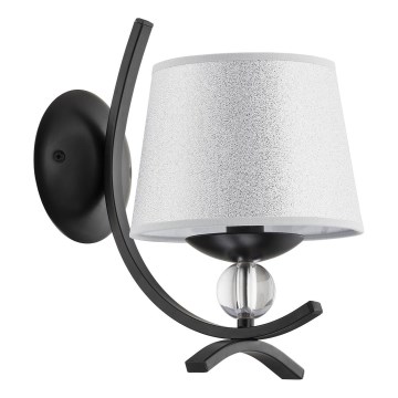 Настінний світильник SMITH 1xE14/10W/230V чорний/срібний