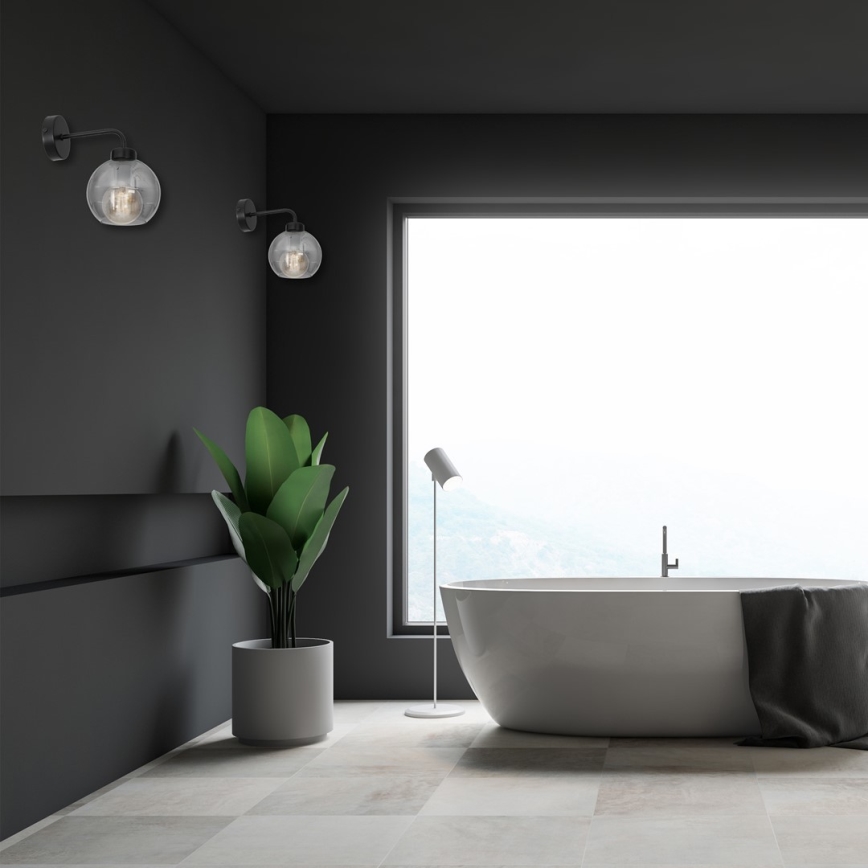 Настінний світильник SOFIA 1xE27/60W/230V чорний