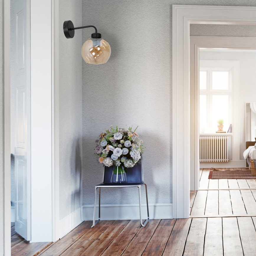 Настінний світильник SOFIA 1xE27/60W/230V коричневий