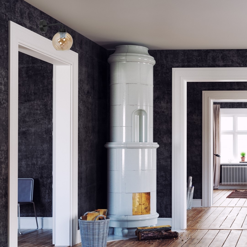 Настінний світильник SOFIA 1xE27/60W/230V коричневий