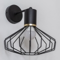 Настінний світильник SOLANO 1xE27/15W/230V чорний/золотий