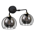 Настінний світильник SOLO BLACK 2xE27/60W/230V чорний/золотий
