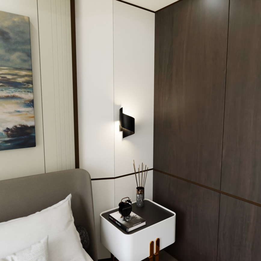 Настінний світильник SPINER 1xG9/8W/230V чорний