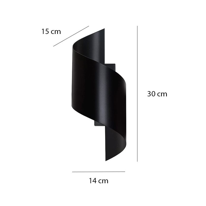 Настінний світильник SPINER 1xG9/8W/230V чорний
