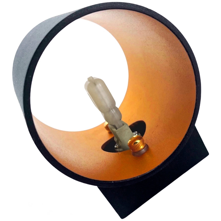 Настінний світильник SQUALLA TUBA 1xG9/50W/230V чорний/золотий